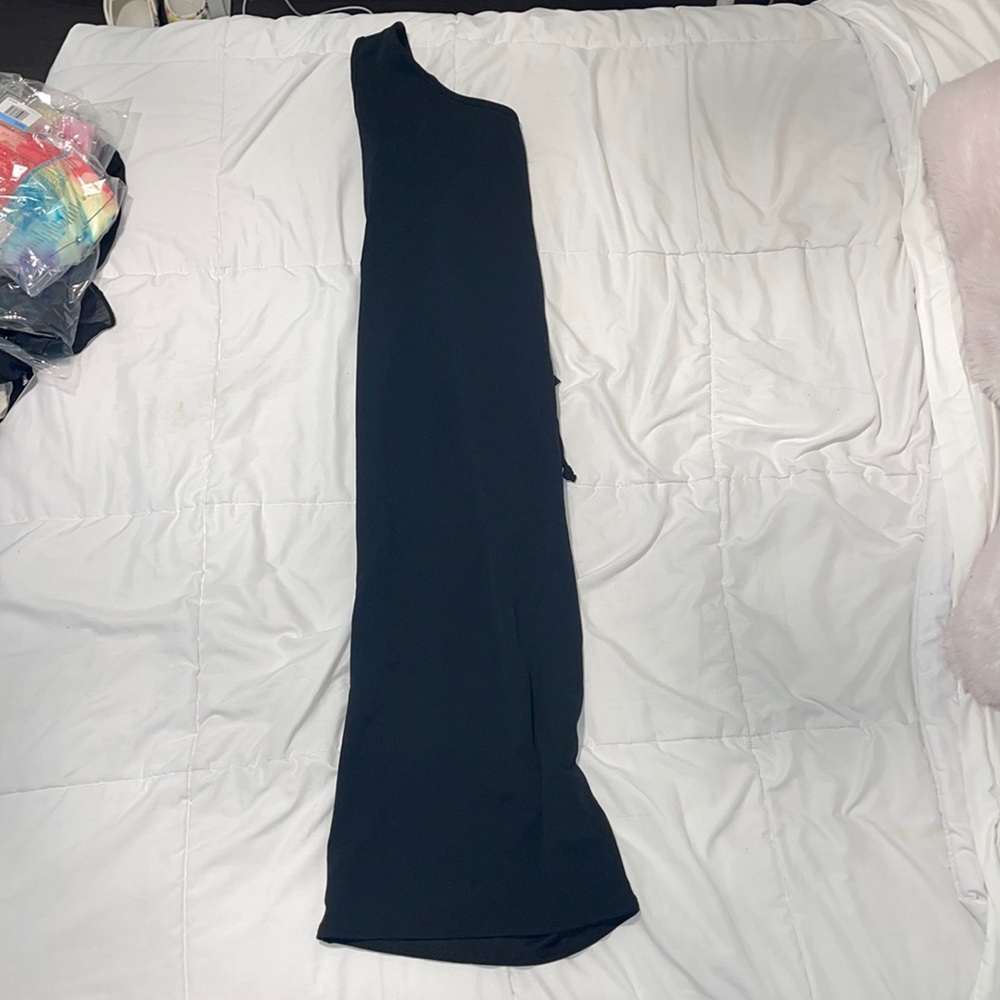 CROSS BACK SIDE SPLIT MIDI DRESS